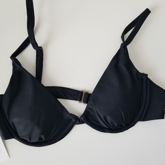 NWT Andie Swim Black The Sicily Top Size S - Picture 5 of 11